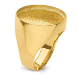 22 mm 14k Yellow Gold coin bezel ring for US $5 Indian Head Half Eagle — additional image