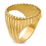 22 mm 14k Yellow Gold coin bezel ring for US $5 Indian Head Half Eagle — additional image