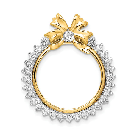 18 mm 14k Multi-Tone Gold coin bezel pendant for US $2.50 Indian Head Quarter Eagle