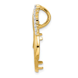 18 mm 14k Yellow Gold coin bezel pendant for US $2.50 Indian Head Quarter Eagle — alternate view