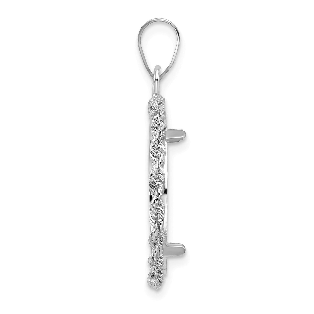 18 mm 14k White Gold coin bezel pendant for US $2.50 Indian Head Quarter Eagle — alternate view