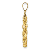18 mm 14k Yellow Gold coin bezel pendant for US $2.50 Indian Head Quarter Eagle — alternate view