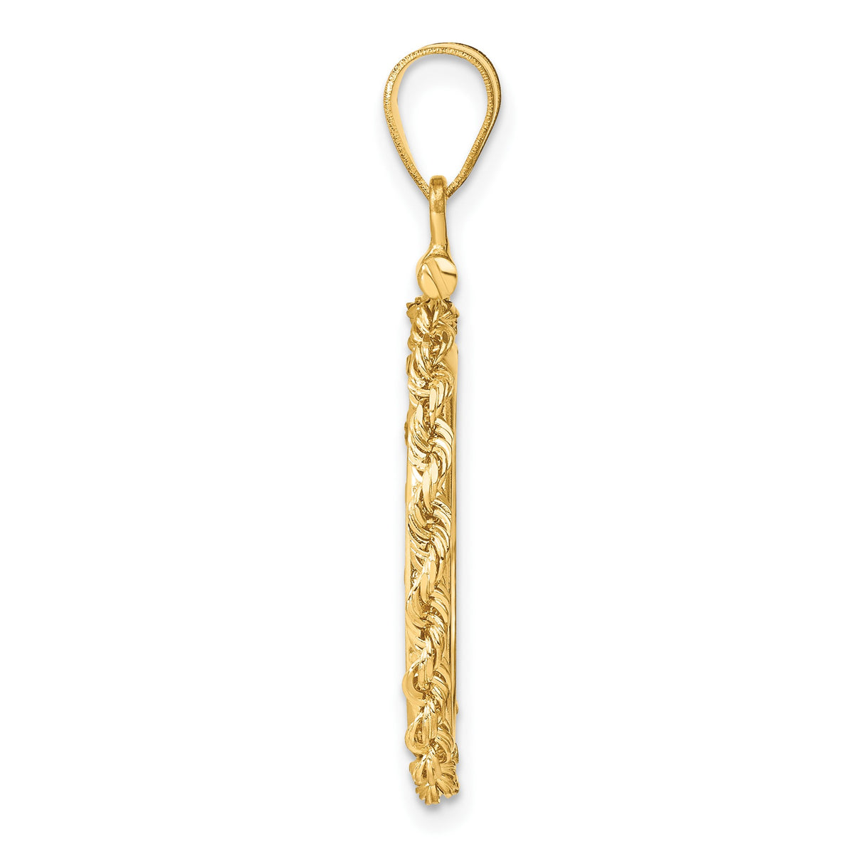 18 mm 14k Yellow Gold coin bezel pendant for US $2.50 Indian Head Quarter Eagle — alternate view