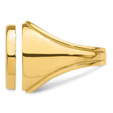 18 mm 14k Yellow Gold coin bezel ring for US $2.50 Indian Head Quarter Eagle — additional image