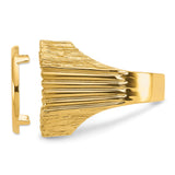 18 mm 14k Yellow Gold coin bezel ring for US $2.50 Indian Head Quarter Eagle — additional image