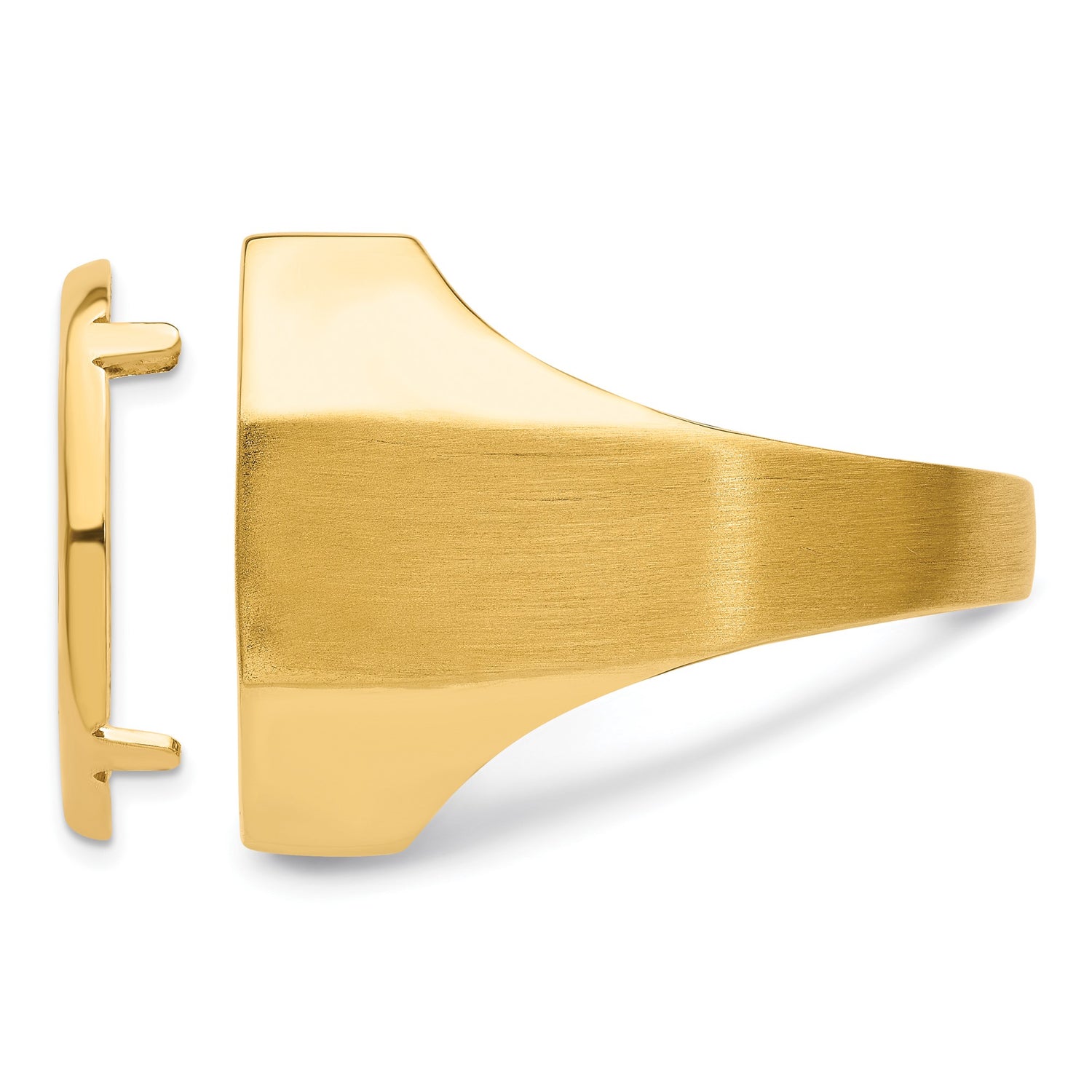 18 mm 14k Yellow Gold coin bezel ring for US $2.50 Indian Head Quarter Eagle — additional image