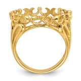 18 mm 14k Yellow Gold coin bezel ring for US $2.50 Indian Head Quarter Eagle — alternate view