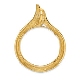 34 mm 14k Yellow Gold coin bezel pendant for US $20 Liberty Head Double Eagle — additional image