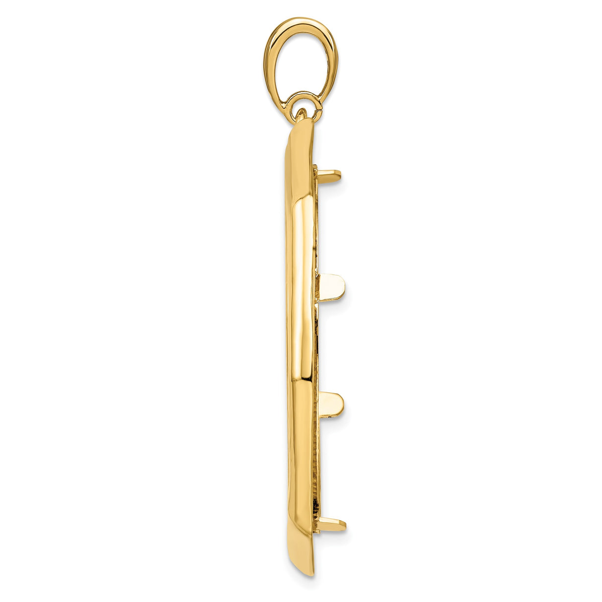 34 mm 14k Yellow Gold coin bezel pendant for US $20 Liberty Head Double Eagle — alternate view