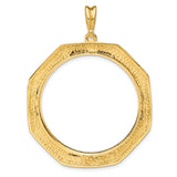 34 mm 14k Yellow Gold coin bezel pendant for US $20 Liberty Head Double Eagle — additional image