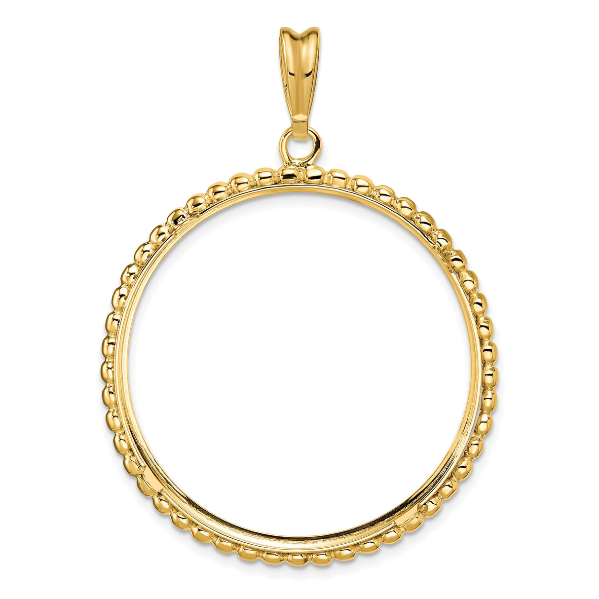 34 mm 14k Yellow Gold coin bezel pendant for US $20 Liberty Head Double Eagle — additional image