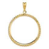 34 mm 14k Yellow Gold coin bezel pendant for US $20 Liberty Head Double Eagle — additional image