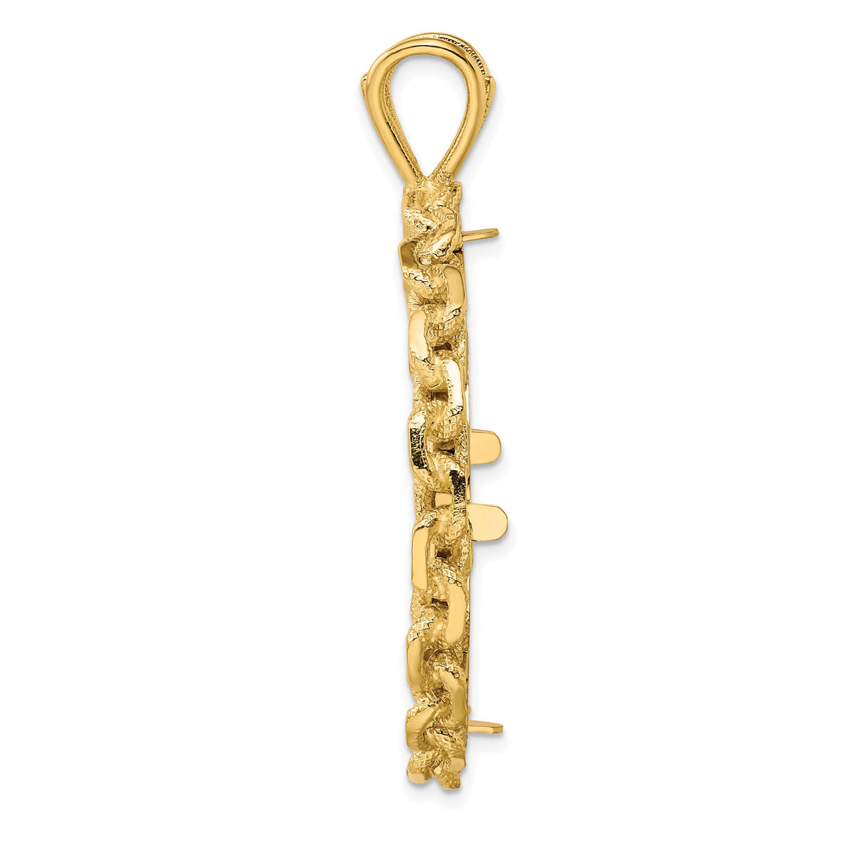 34 mm 14k Yellow Gold coin bezel pendant for US $20 Liberty Head Double Eagle — alternate view