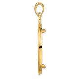 34 mm 14k Yellow Gold coin bezel pendant for US $20 Liberty Head Double Eagle — alternate view