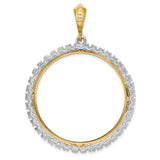 34 mm 14k Multi-Tone Gold coin bezel pendant for US $20 Liberty Head Double Eagle — additional image