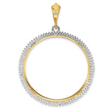 34 mm 14k Multi-Tone Gold coin bezel pendant for US $20 Liberty Head Double Eagle — additional image