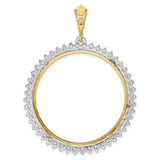 34 mm 14k Multi-Tone Gold coin bezel pendant for US $20 Liberty Head Double Eagle — additional image