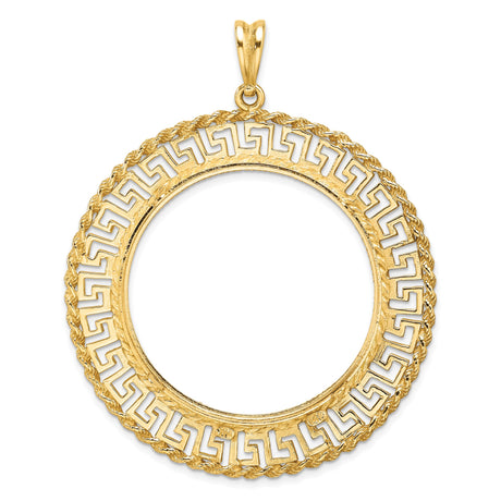 34 mm 14k Yellow Gold coin bezel pendant for US $20 Liberty Head Double Eagle — additional image