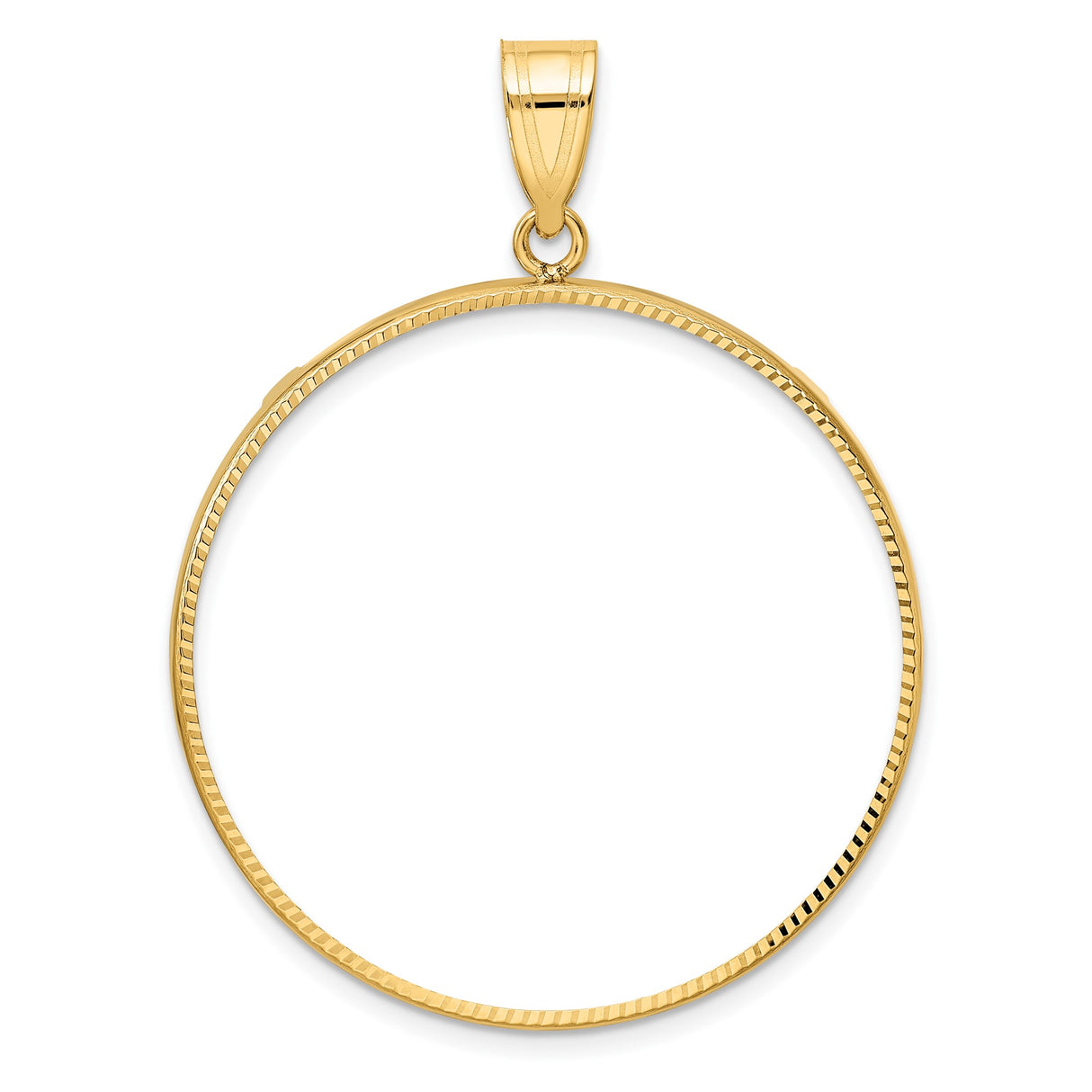 34 mm 10k Yellow Gold coin bezel pendant for US $20 Liberty Head Double Eagle