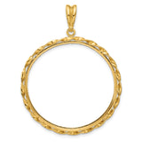 34 mm 14k Yellow Gold coin bezel pendant for US $20 Liberty Head Double Eagle — additional image