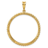 34 mm 14k Yellow Gold coin bezel pendant for US $20 Liberty Head Double Eagle — additional image