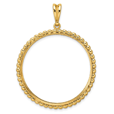 34 mm 14k Yellow Gold coin bezel pendant for US $20 Liberty Head Double Eagle — additional image