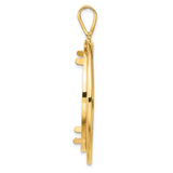 34 mm 14k Yellow Gold coin bezel pendant for US $20 Liberty Head Double Eagle — alternate view