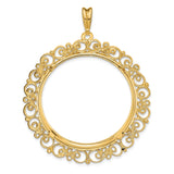 34 mm 14k Yellow Gold coin bezel pendant for US $20 Liberty Head Double Eagle — additional image