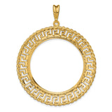 34 mm 14k Yellow Gold coin bezel pendant for US $20 Liberty Head Double Eagle — additional image