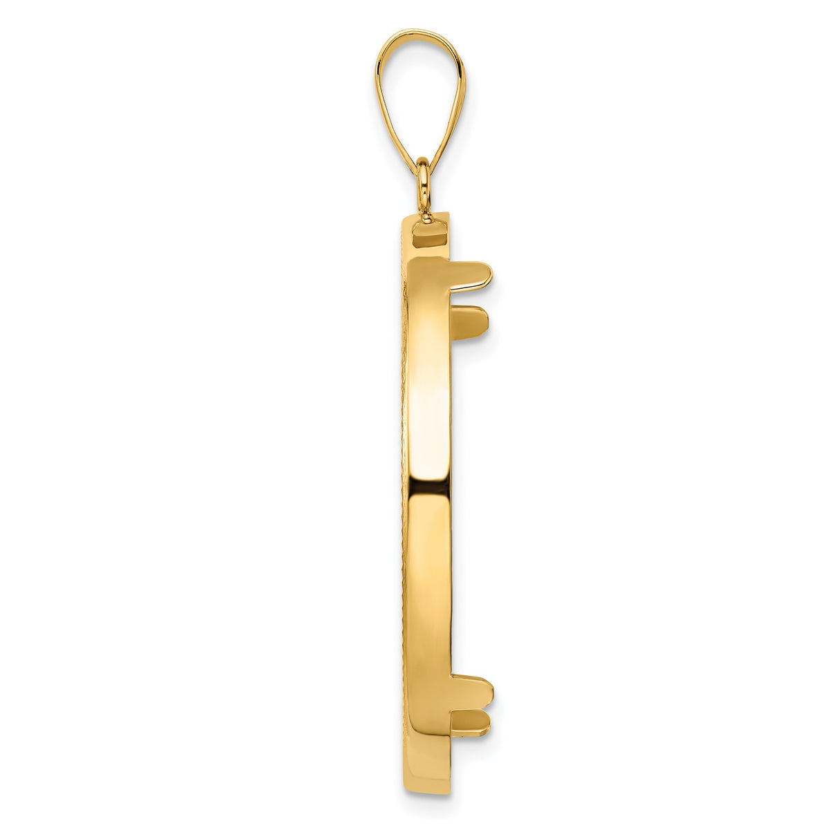 34 mm 14k Yellow Gold coin bezel pendant for US $20 Liberty Head Double Eagle — alternate view