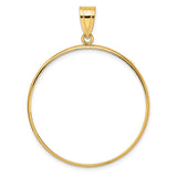 34 mm 14k Yellow Gold coin bezel pendant for US $20 Liberty Head Double Eagle