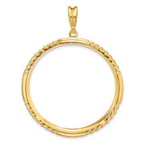 34 mm 14k Yellow Gold coin bezel pendant for US $20 Liberty Head Double Eagle — additional image