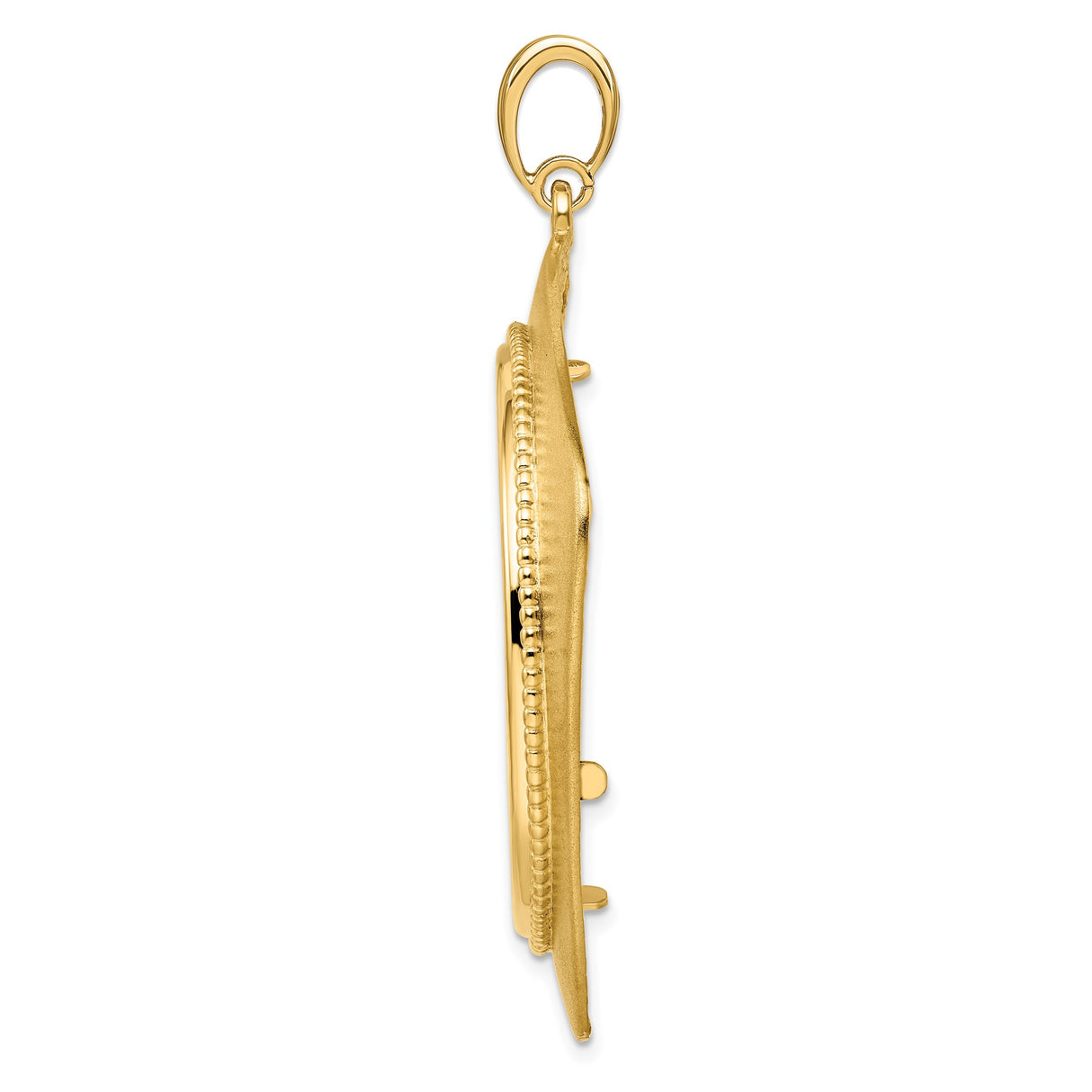34 mm 14k Yellow Gold coin bezel pendant for US $20 Liberty Head Double Eagle — alternate view