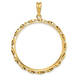 34 mm 14k Yellow Gold coin bezel pendant for US $20 Liberty Head Double Eagle — additional image