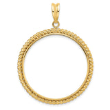 34 mm 14k Yellow Gold coin bezel pendant for US $20 Liberty Head Double Eagle