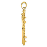 34 mm 14k Yellow Gold coin bezel pendant for US $20 Liberty Head Double Eagle — alternate view