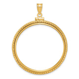 34 mm 14k Yellow Gold coin bezel pendant for US $20 Liberty Head Double Eagle