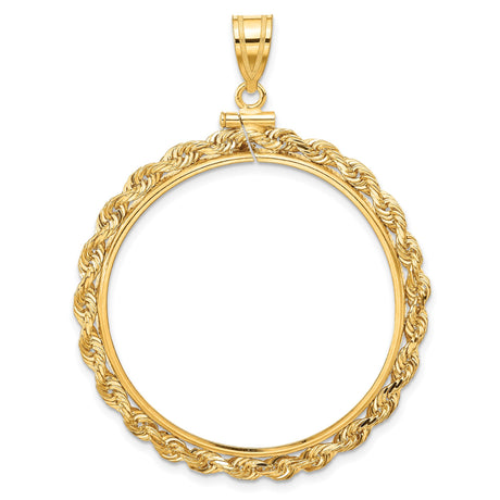 34 mm 14k Yellow Gold coin bezel pendant for US $20 Liberty Head Double Eagle