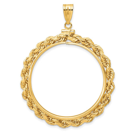 34 mm 14k Yellow Gold coin bezel pendant for US $20 Liberty Head Double Eagle — additional image