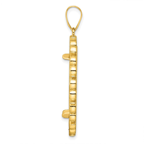 27 mm 14k Yellow Gold coin bezel pendant for US $10 Liberty Head Eagle — alternate view