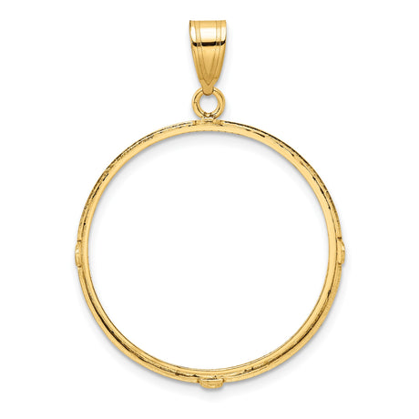 27 mm 14k Yellow Gold coin bezel pendant for US $10 Liberty Head Eagle — additional image