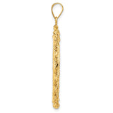 27 mm 14k Yellow Gold coin bezel pendant for US $10 Liberty Head Eagle — alternate view