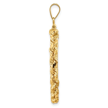 27 mm 14k Yellow Gold coin bezel pendant for US $10 Liberty Head Eagle — alternate view