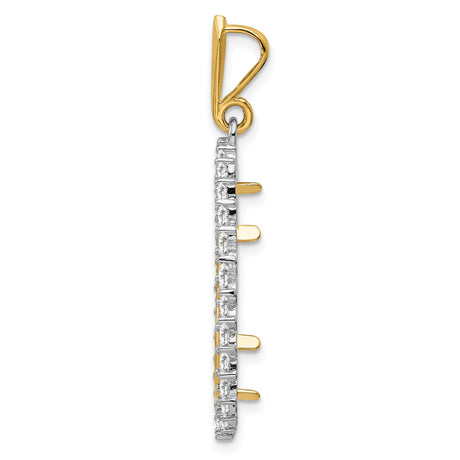 22 mm 14k Multi-Tone Gold coin bezel pendant for US $5 Liberty Head Half Eagle — alternate view