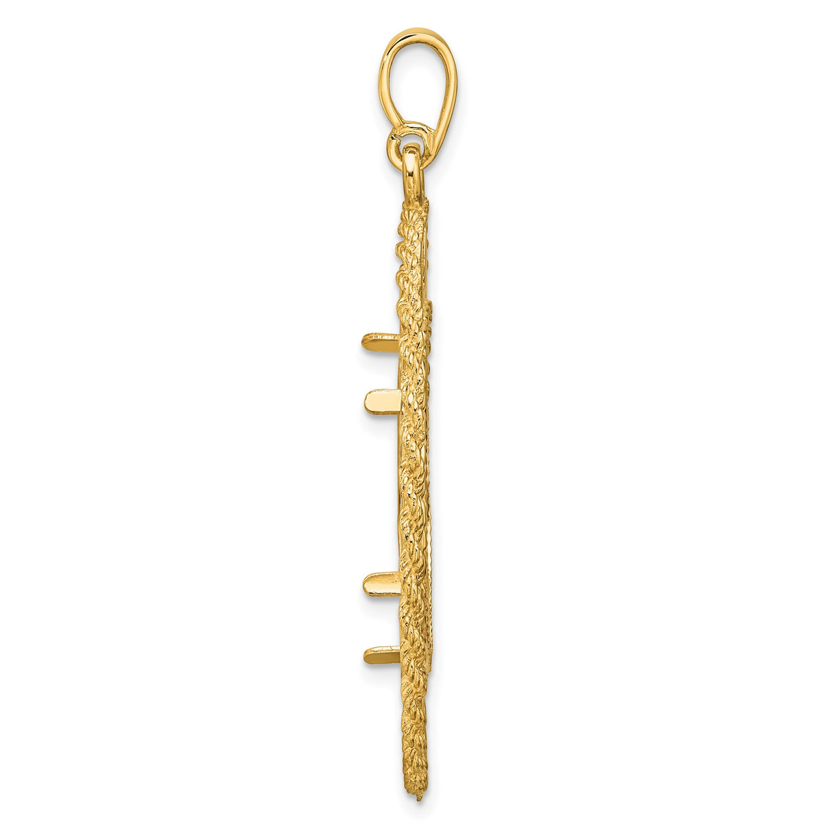 22 mm 14k Yellow Gold coin bezel pendant for US $5 Liberty Head Half Eagle — alternate view