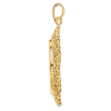 22 mm 14k Yellow Gold coin bezel pendant for US $5 Liberty Head Half Eagle — alternate view