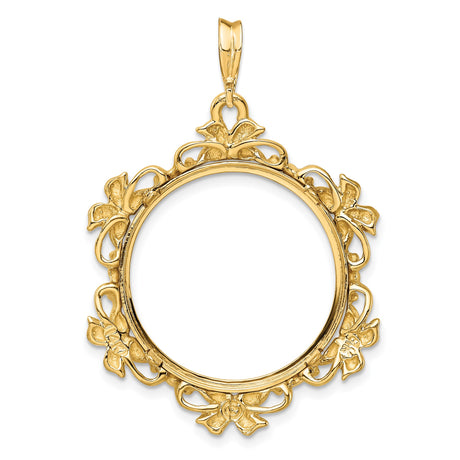22 mm 14k Yellow Gold coin bezel pendant for US $5 Liberty Head Half Eagle — additional image