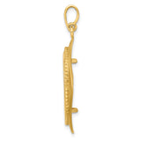 22 mm 14k Yellow Gold coin bezel pendant for US $5 Liberty Head Half Eagle — alternate view