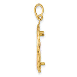 22 mm 14k Yellow Gold coin bezel pendant for US $5 Liberty Head Half Eagle — alternate view