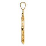 22 mm 14k Yellow Gold coin bezel pendant for US $5 Liberty Head Half Eagle — alternate view